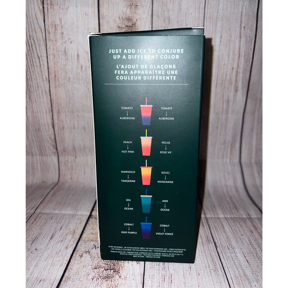 Starbucks 2020 Summer Color Changing Reusable Cold Cup Tumbler 24 oz Set of 5 - Picture 2 of 8